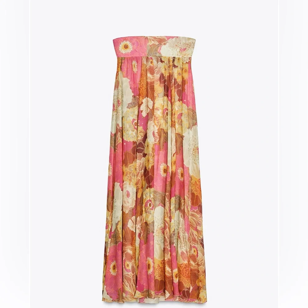 Zara ZW COLLECTION FLORAL PRINT DRESS_9